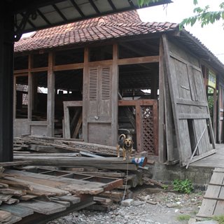 joglo wooden house